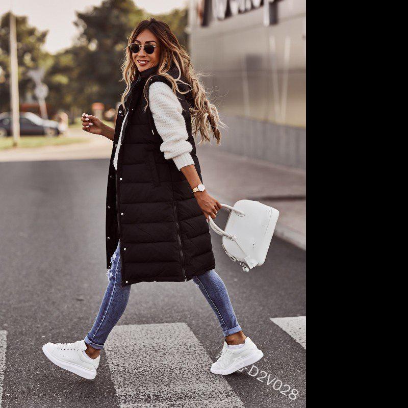 

Однобортная хлопковая куртка с капюшоном, жилет, приталенный кардиган, пальто 2XL чёрный