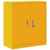 Storage Cabinet Mustard Yellow 80 X 40 X 90 Cm Steel