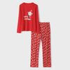 European & American Christmas Red Parent-Child Matching Pajama Set
