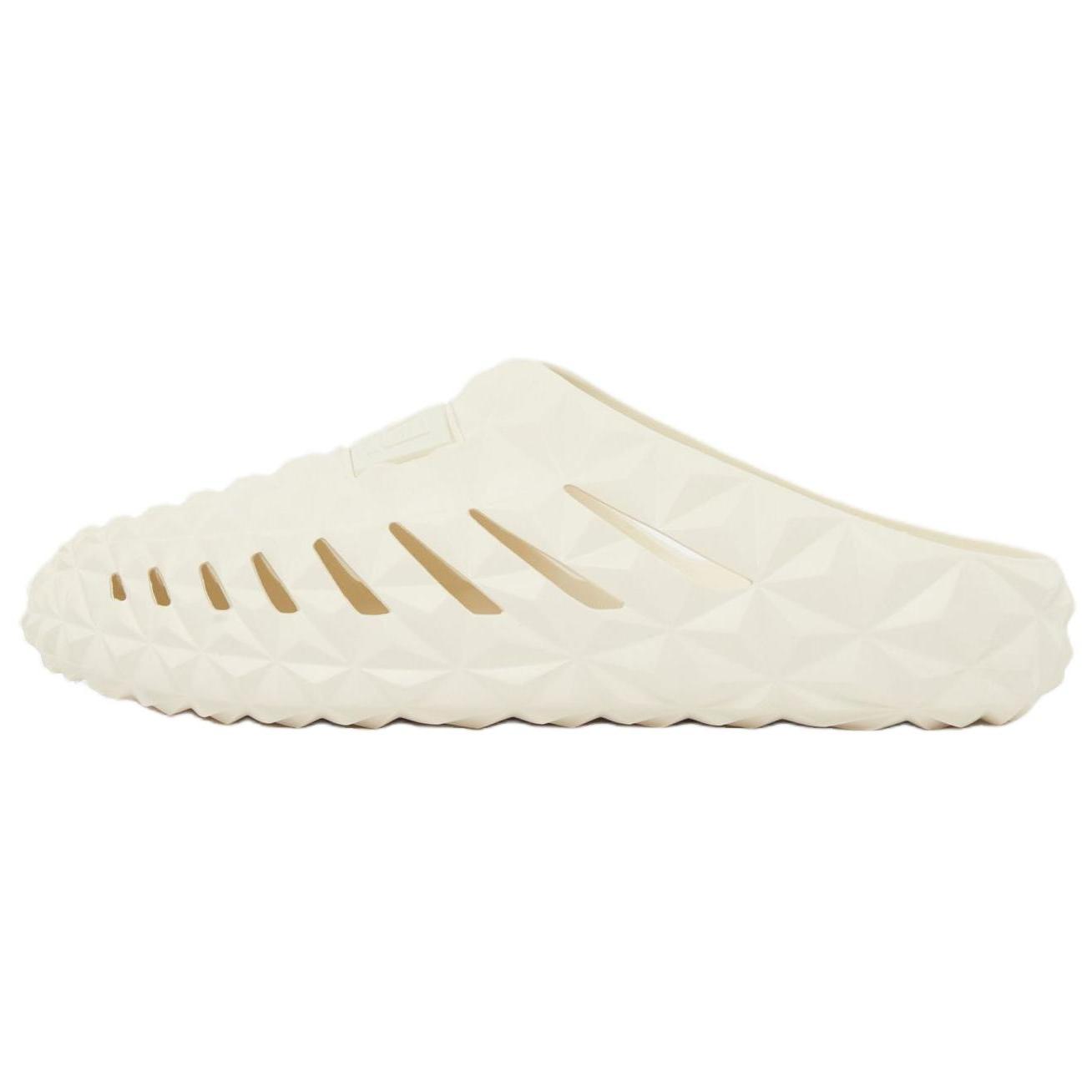Emporio Armani EA7 Round Toe Flat Slip-On Hollow Out Sandals Men sandals Off-White 7X000665AF23652U1060 37