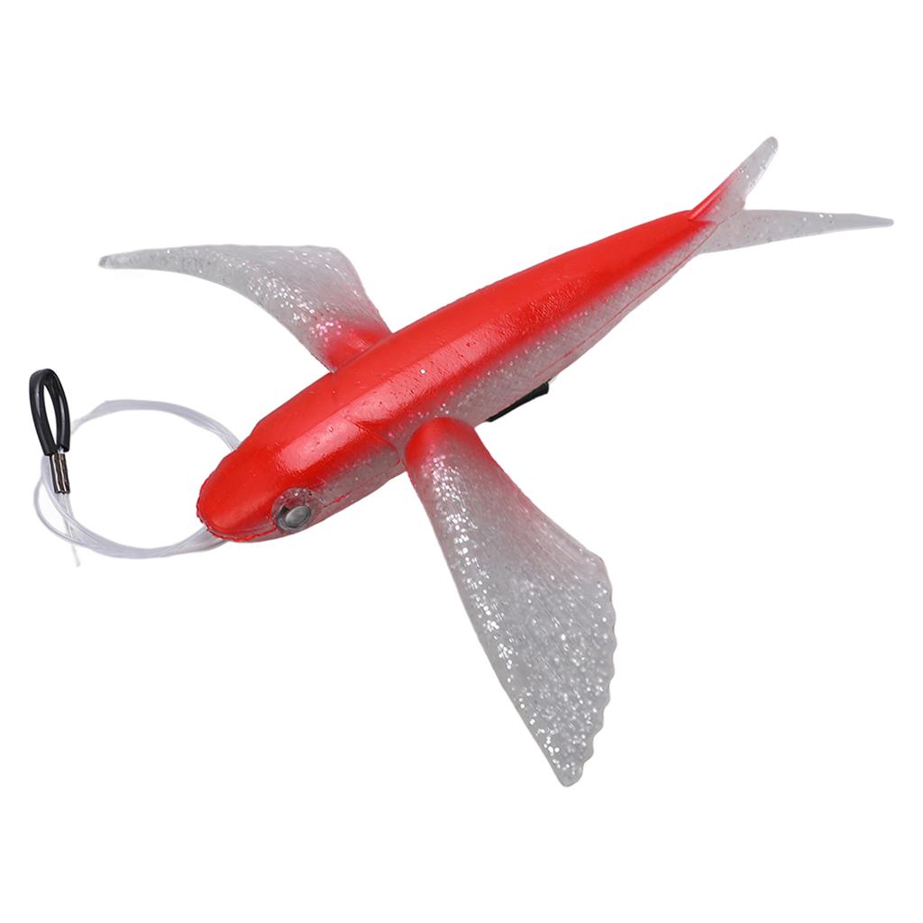 Simulation Flying Fish Bright Color Waterproof Portable Yummy Tuna Lures with Hook for Marine Tuna