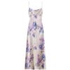 Western Style 2024 Autumn New Women clothes Sexy Temperament Flower Print Sling Thin Drawstring Dress 8475471