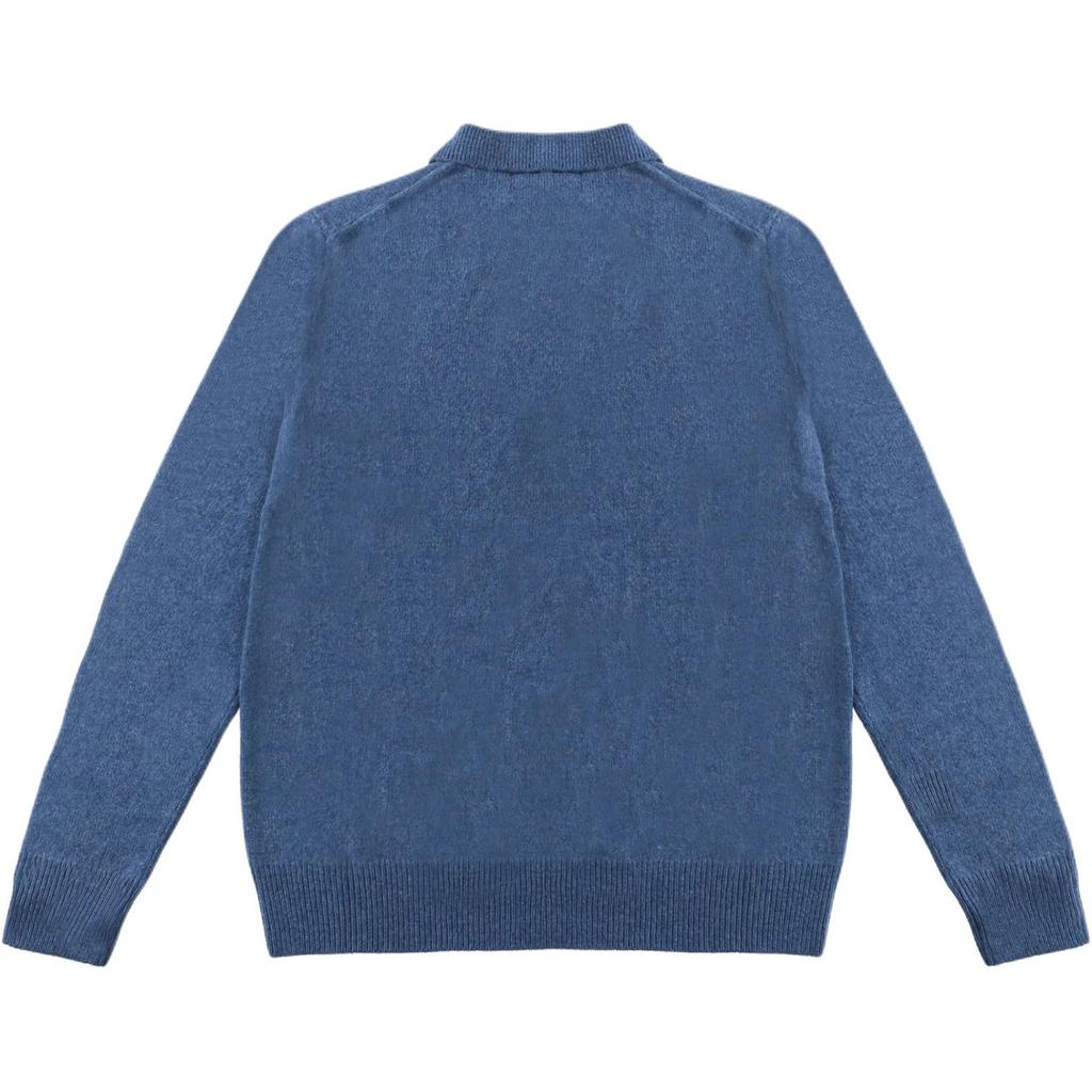 Polo Ralph Lauren Solid Long Sleeve Polo Shirt Men Tops Blue 710955908-001