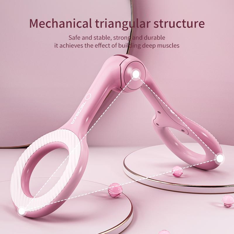 Beckenboden Muskeltrainer & Oberschenkeltrainer | Fitnessgerät Für Gesäß, Beine, Arme - Schwarz