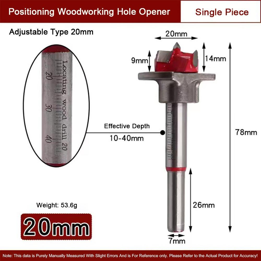 1Pcs Positioning Hinge Hole Saw Adjustable Drill Bits Tipped Drilling Tool Power Tool Accessory