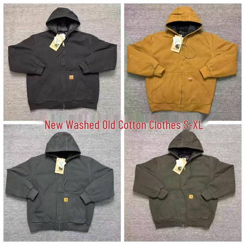 Cardigan Mütze Hart j130 Frühling/Herbst Dünne Gewaschene Baumwolljacke für Herren & Damen, Amerikanischer Ins-Stil.