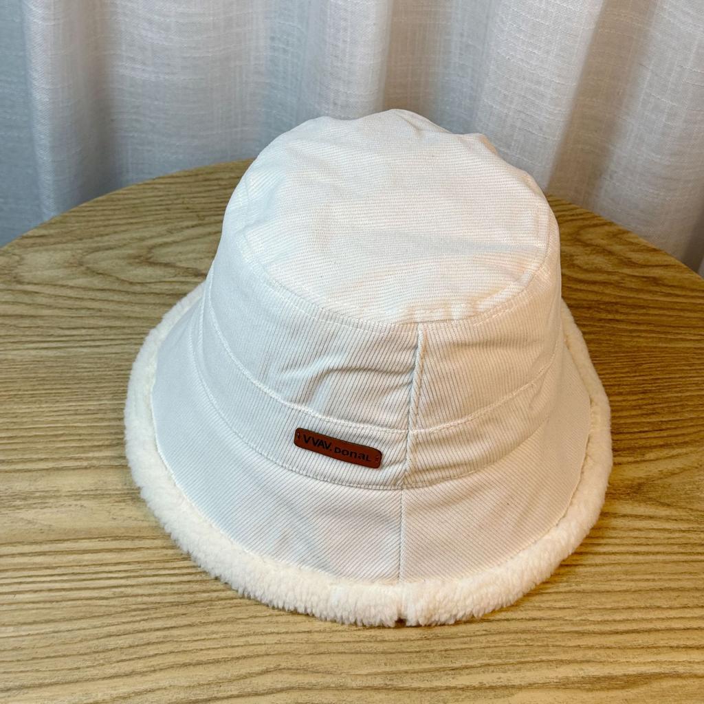 Lamb Wool Double-sided Bucket Hat Women's Autumn and Winter Basin Hat Thickened Warm Windproof Cold Bucket Hat