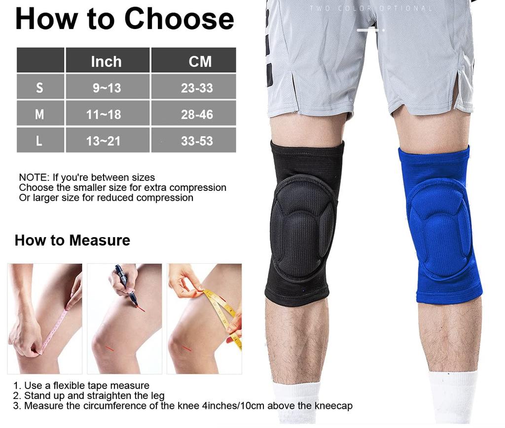 Volleyball Knee Pad  Non-Slip Thickening Anti-Collision Sports Knee Pad Elastic Breathable Knee Brace Ideal Dancing Football Hiking Basketball