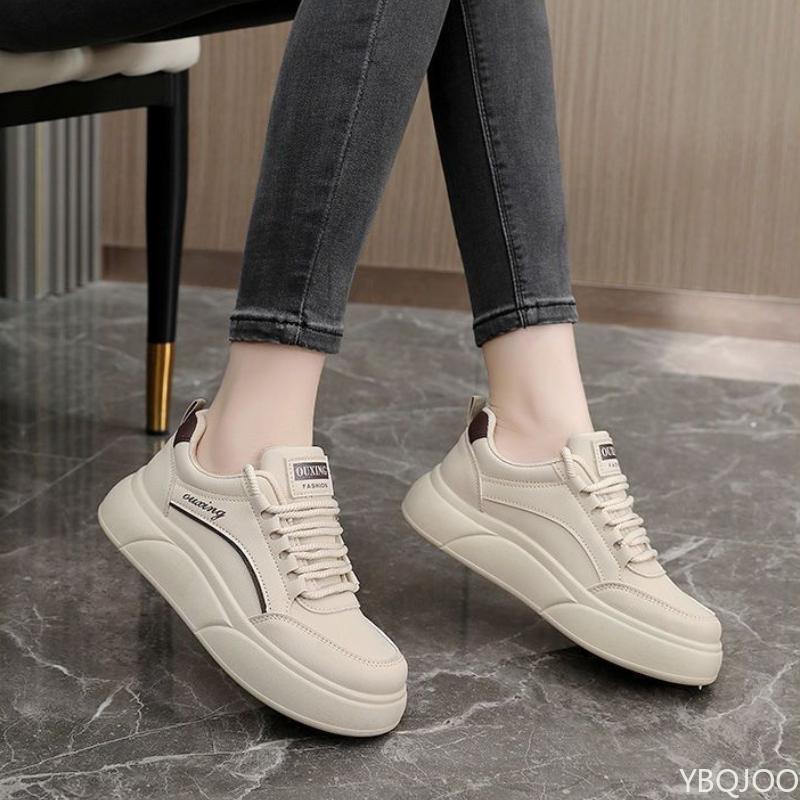

Fashion Thick Soled Women s Flat Bottomed New Sports Shoes for Comfortable Running Soft Soled Casual Vulcanized Shoes Zapatos De Mujer 35 хаки