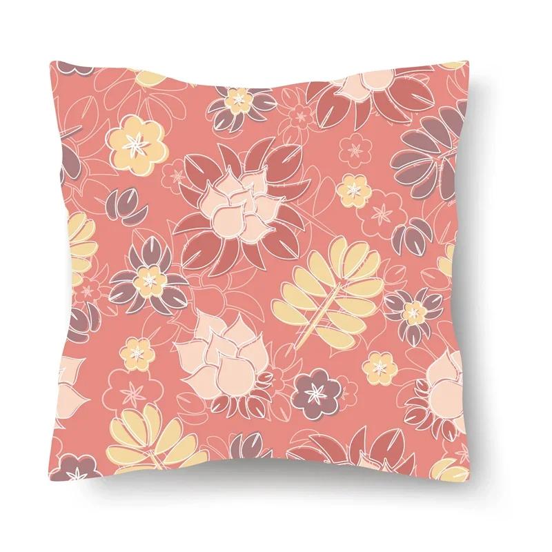 

Скандинавский Креативный Узор с Принтом Тропических Листьев Наволочка Декоративная Подушка для Дома Гостиной Дивана 45x45см 66x66cm