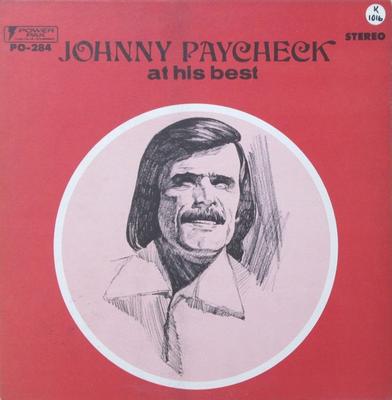LP Record JOHNNY PAYCHECK - Johnny Paycheck At His Best PO284 Power Pak 1975 UK Country Used