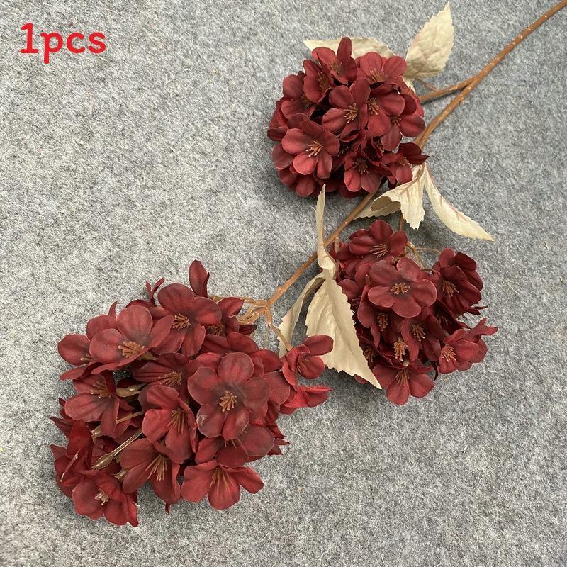 Artificial Pagoda Hydrangea Bouquet Wedding Photo Props Luxury Table Decor Faux Flower Stems 77 Chars