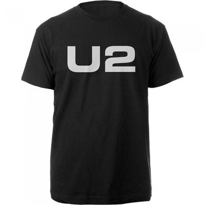 U2 Unisex medvilniniai marškinėliai suaugusiems su logotipu