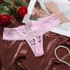 Low Waist Lace Flower Women Thong Sheer Lace T-Back Panties Fashion Sheer Mesh Lace Briefs  Home