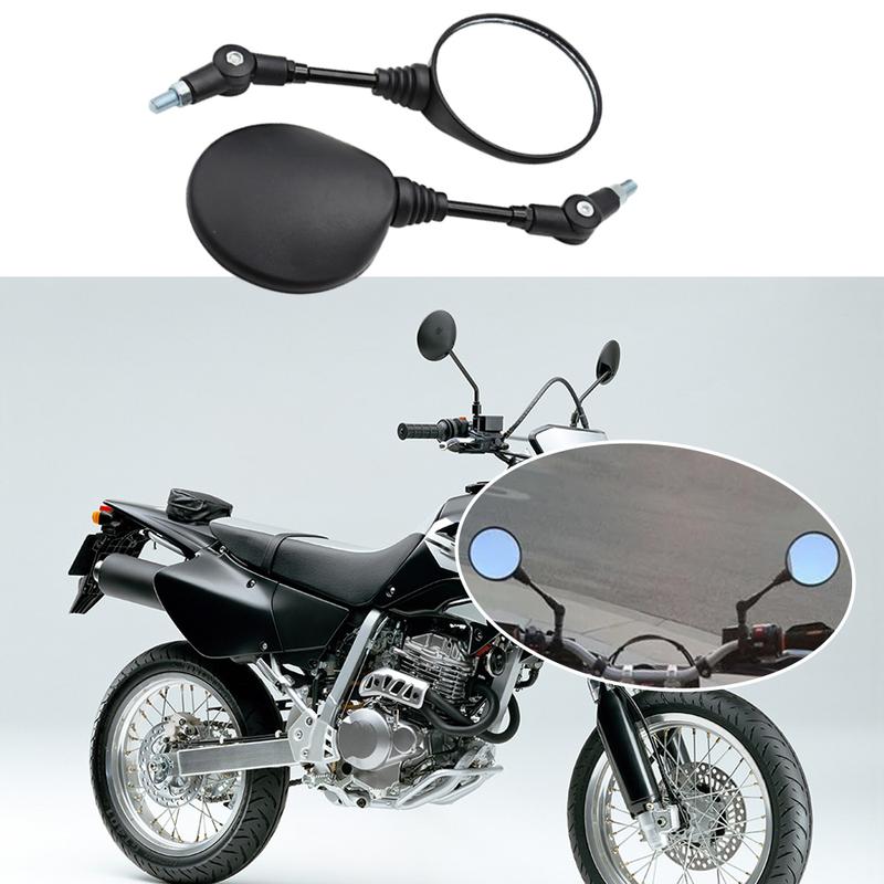 2pcs 8mm/10mm Motorcycle Rearview Mirrors Universal For Honda XR250 CRM250 CRF250 Yamaha XT200 Duiker 225 Kawasaki KLX250 KL250