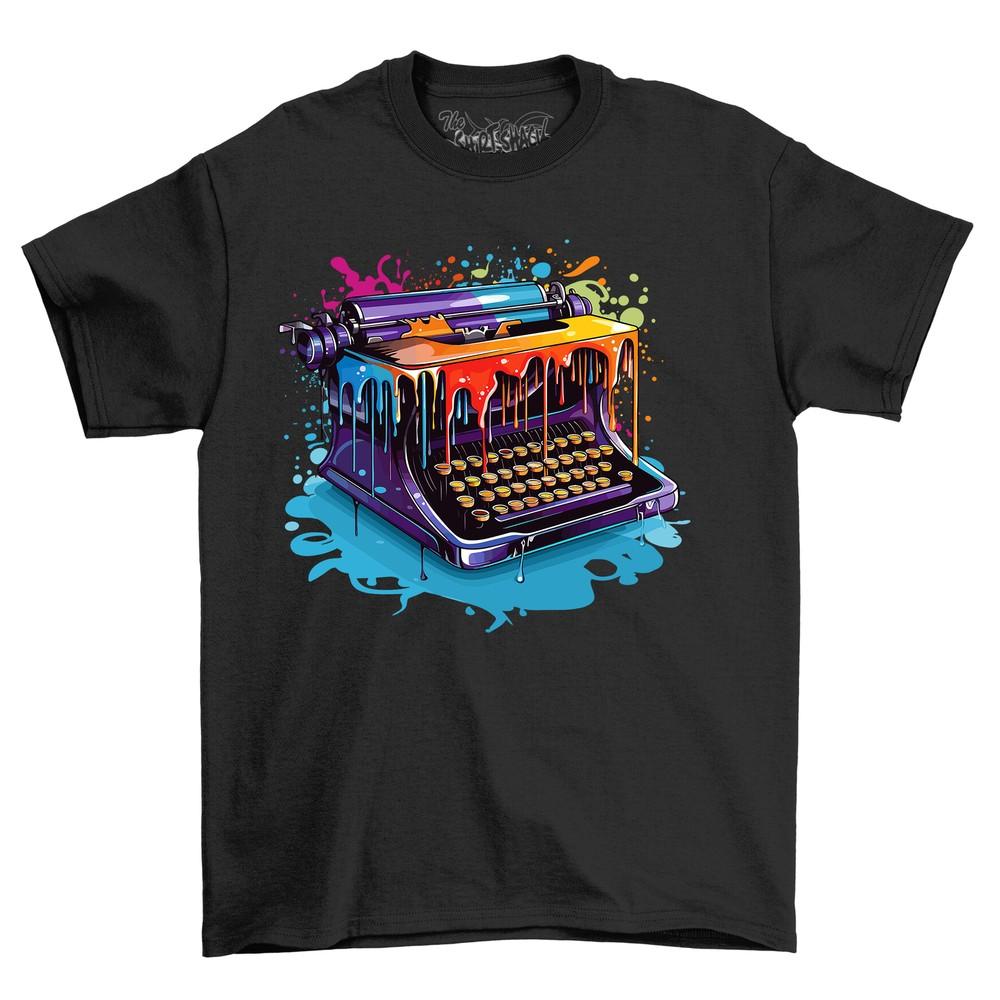 

Type Writer Paint Drip Design t-shirt - Creative and Colorful! Funny t-shirt, Un 3XL