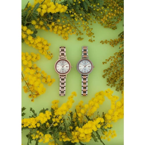 Casio Sheen Radio Controlled Solar Watch, Titanium Series SHW-5400CG-4AJF, Women's, Gold