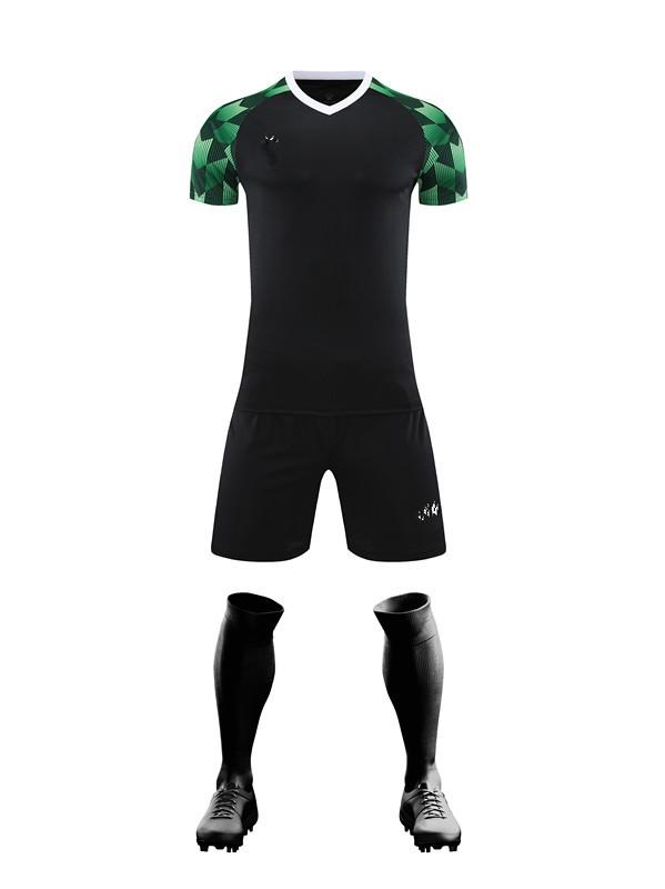 Short Sleeve Football Suit Men's and Women's Adults Children's Breathable Quick-Drying Training Sports Suit Football Suit