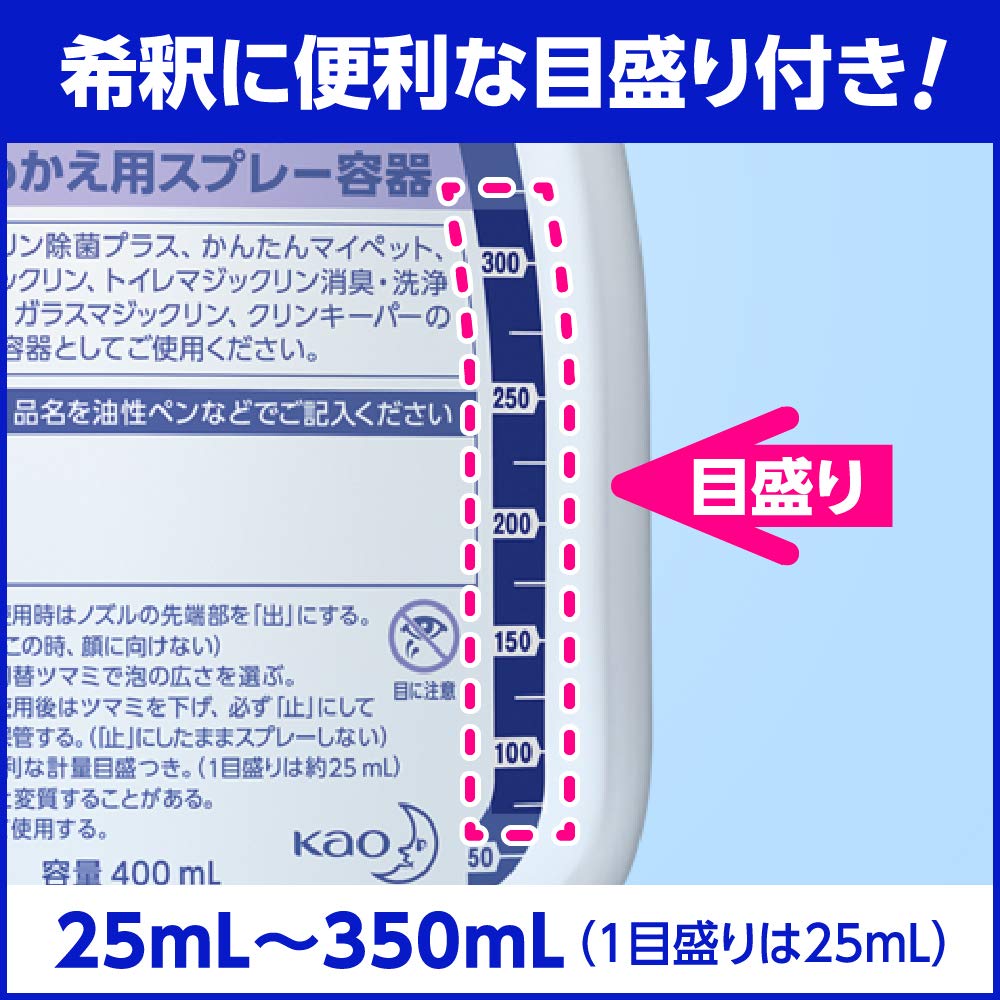 Recipient cu pulverizator detergent de uz casnic Kao Pro Series 400ml Profesional [Comercial] (gol) (Seria Kao)