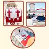 Red KT Decoration Seat Cushion & Pedal Mat Set for Electric Scooter and Battery Car