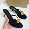 Sandali Moderni da Donna di Lusso Tacchi Alti Marca Cinghie Incrociate Stiletto Estate Festa Serale Matrimonio Mules da Donna