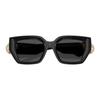 Burberry 4472U Logo Frame Irregular Sunglasses Unisex Sunglasses Black 0BE4472U