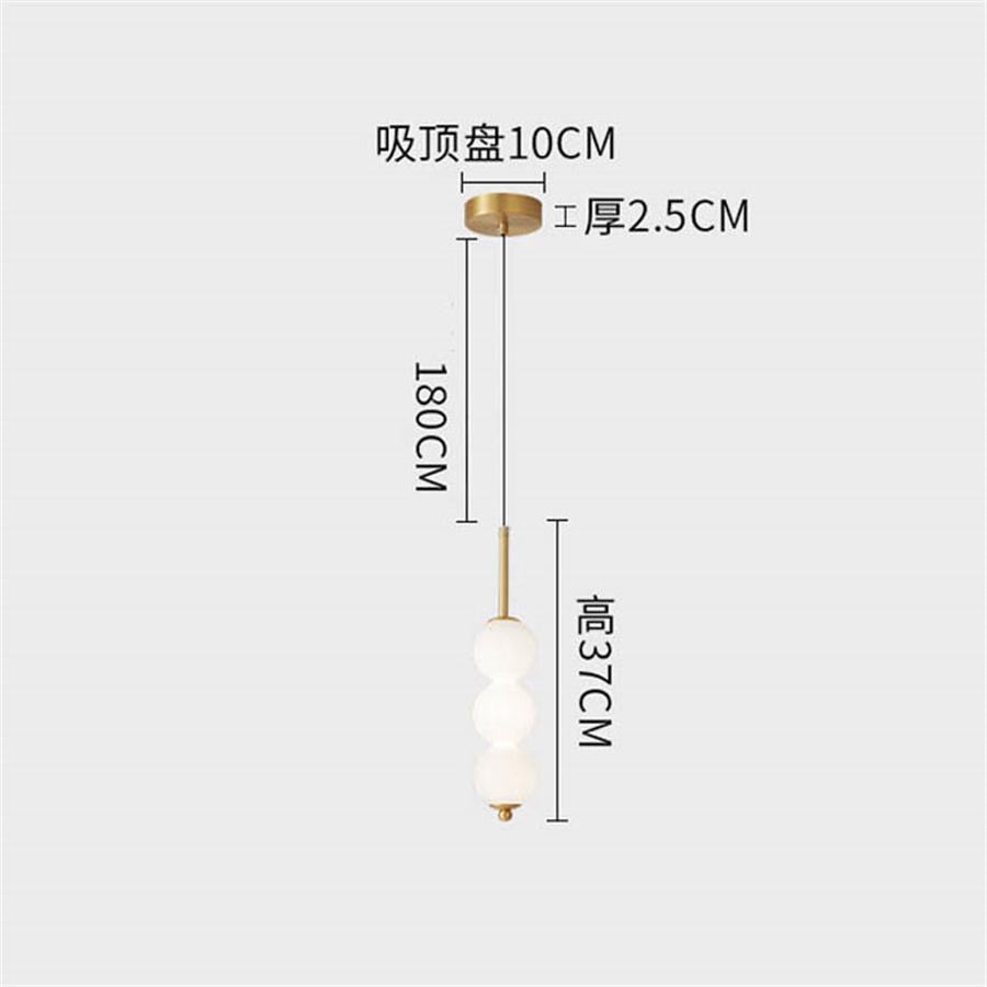 

Nordic Copper Glass Ball Прикроватная длинная подвесная лампа для ресторана, подвесной светильник для кухонного острова, магазина, бара, подвесной светильник Natural White 4000K