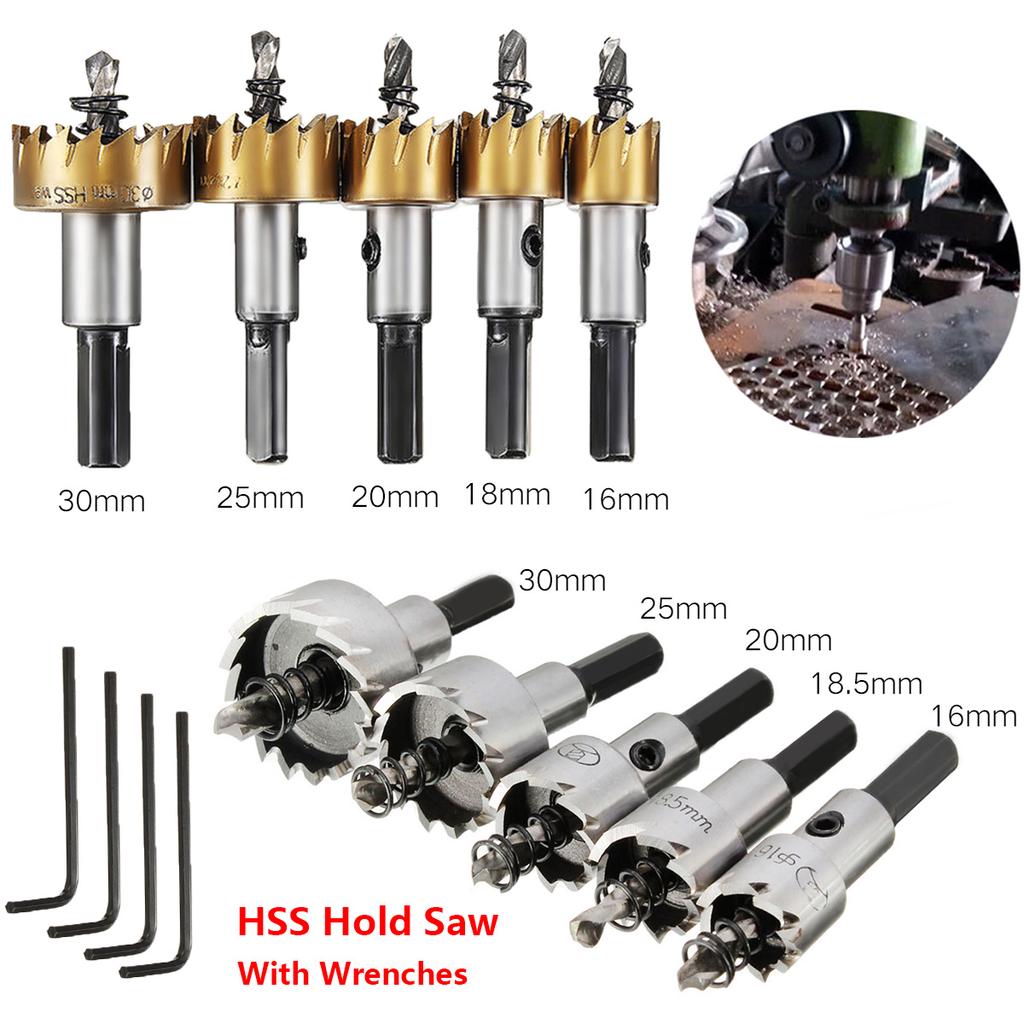 Power Drill Bits Home & Garden 16/18.5/20/25/30mm BIMetal Hole Saw