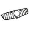 Chrome Black Front Grille Grill Fit Benz W166 2012-2015 ML350 400 550 GTR Style