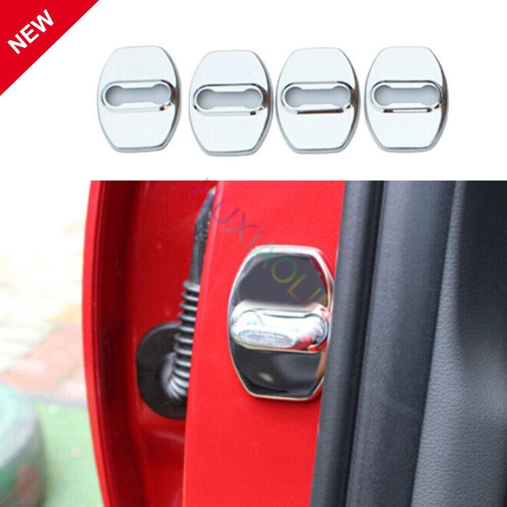 For Hyundai Sonata 2020-23 Chrome Steel Door Buckle Protection Cover Trim 4PCS