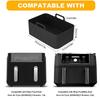 1/2PCS Reusable Air Fryer Silicone Tray Dish Dual 2 Basket Baking Pan Oven Pot Plate Liner Dual Air Fryer Accessories For Ninja