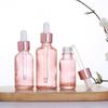 Dropper Bottles Refillable 5-100Ml Rose Gold Lid Cosmetic Container Glass Aromatherapy Liquid For Essential Massage Oil Pipette