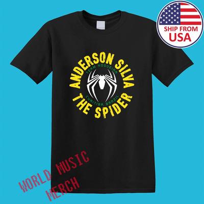 Anderson Silva The Spider Team Nogueira Men's Black Size S-5XL
