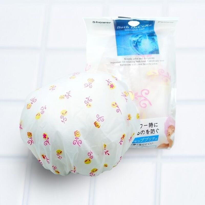 Waterproof Shower Hair Cap 1p Random Color Washing Makeup Cap WD9BFBB