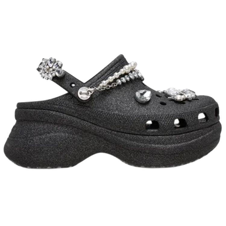 Crocs Little Whale Fashion and Versatile Hole Shoes Women's Black
