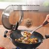 SUPOR Echter Eisen Rostfreier Wok mit Stehdeckel