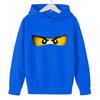 Winter Casual Versatile Comfortable Cute Eyes Pattern Print Children's Cute Warm Hoodies