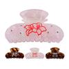 Hair Claw No Slipping Acetate Sheet Strong Grip Medium Size Back Head Hair Clip Rhinestone Inlaid Bowknot Pattern Versatile Hair Accessory