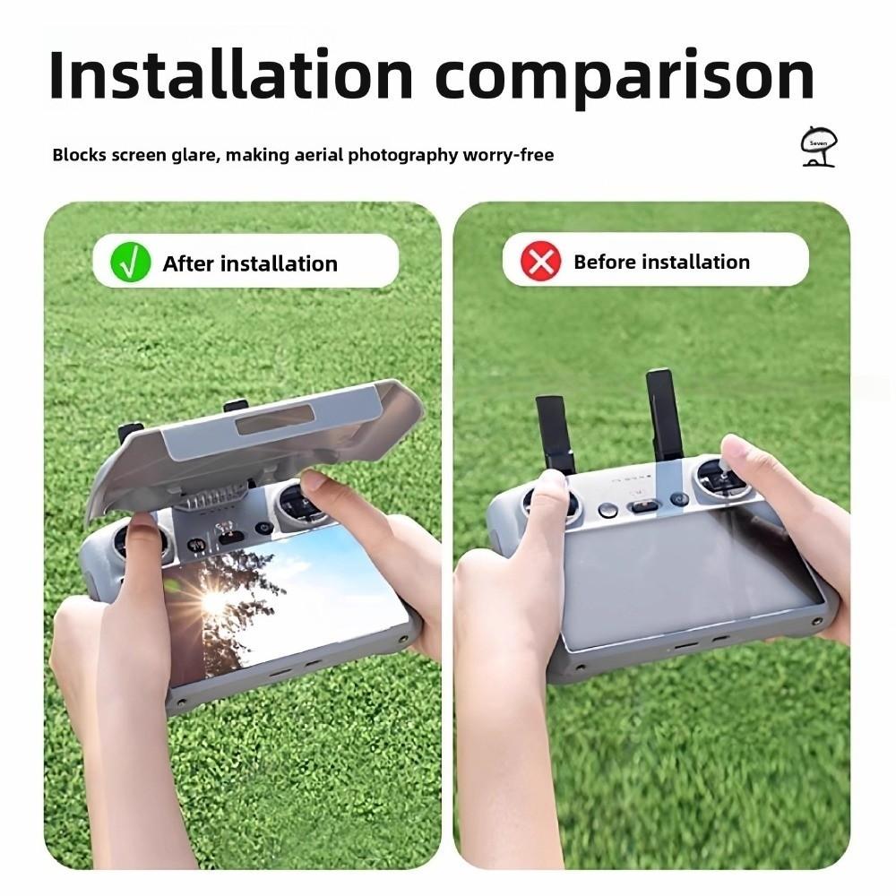 Grey Screen Protector Shell Plastic Control Sunshade Drone RC Sunshade for DJI RC1/RC2/N1/N2/N3