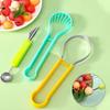 Innovative 3 in 1 Melon Scoops Colorful Plastic Avocado Slicer Fruit Baller Double-Headed Fruit Corer Tool Kitchen Gadgets