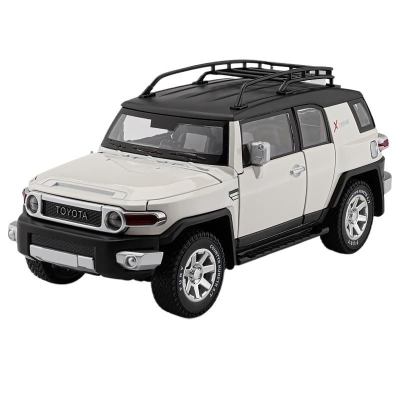 1/24 Toyota FJ Land Cruiser SUV Off Road Toy Car Diecast Metal Alloy Vehicle Miniature Model Collection Gift for Boy Children