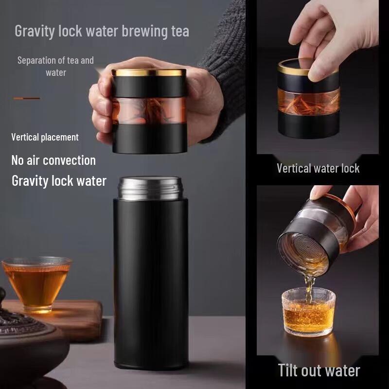 Shangheng 450ML Smart Thermos with Tea Infuser (3-Pack)