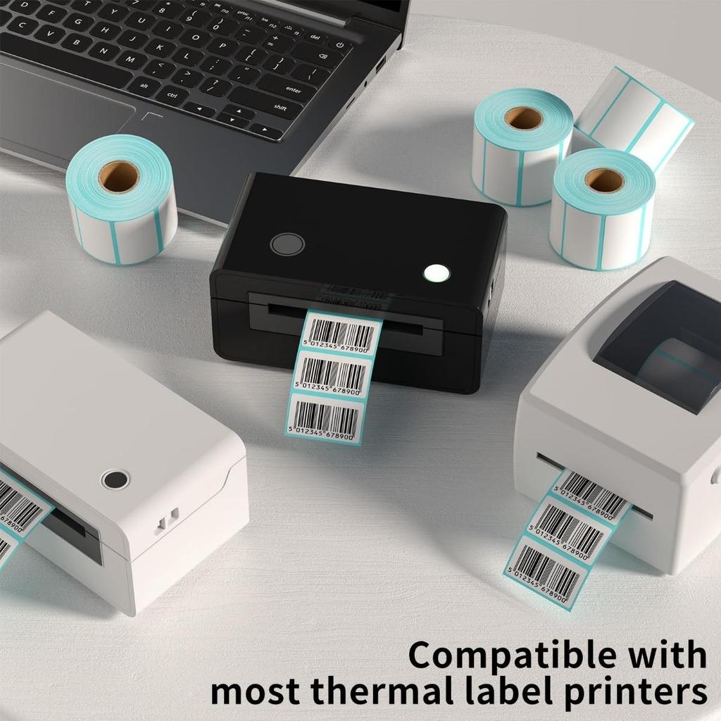 Thermodirektetiketten, für Thermo-Versandetiketten, Aufkleber, selbstklebende Barcode-Etiketten, Adressetiketten für den Versand, für Rollo- und Zebra-Drucker
