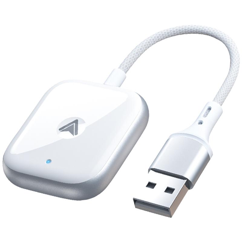 

Автомобільний Android Auto Dongle Сумісний з Bluetooth/Wi-Fi Провідний Android Auto до Бездротового Адаптера для Автомобіля для Телефону Android White