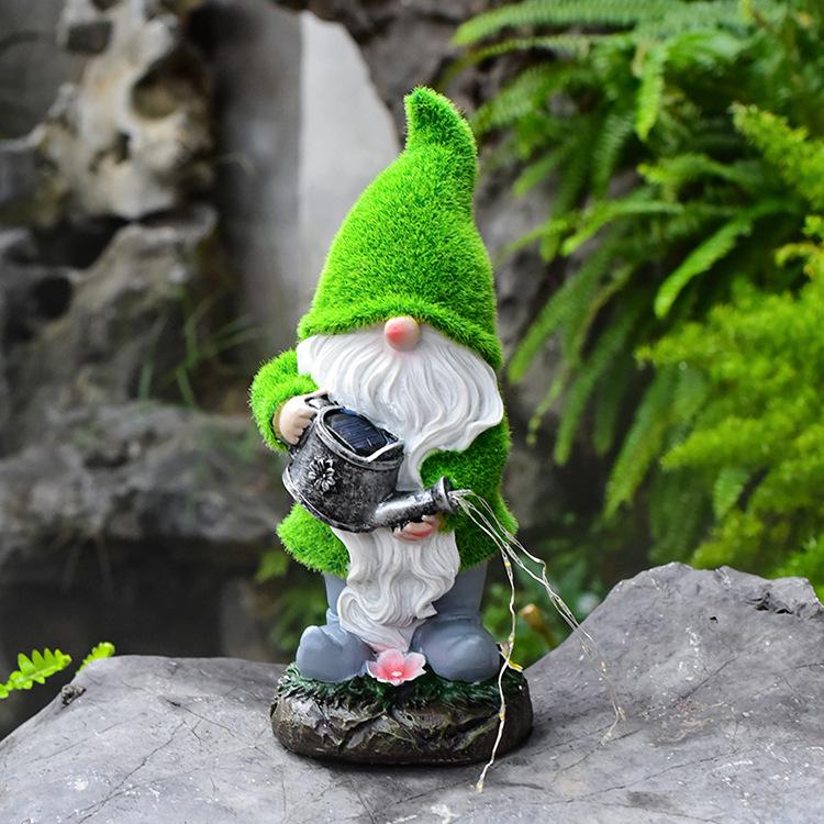 

Solar Gnome Garden Lamp Resin Ornament