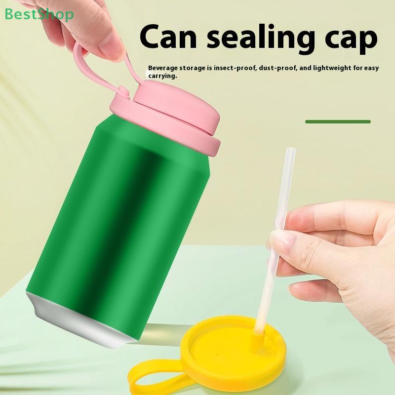 Silicone Pull-tab Can Lid,Soda Can Lid, Beer Can Lid With Straw,Leak-proof Seal
