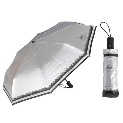Dulton Automatic UV Suitable for All UV Light Heat Reflective Perfect for Commuting and Outdoor Rib Folded Umbrella, Silver, Weather, Protection,