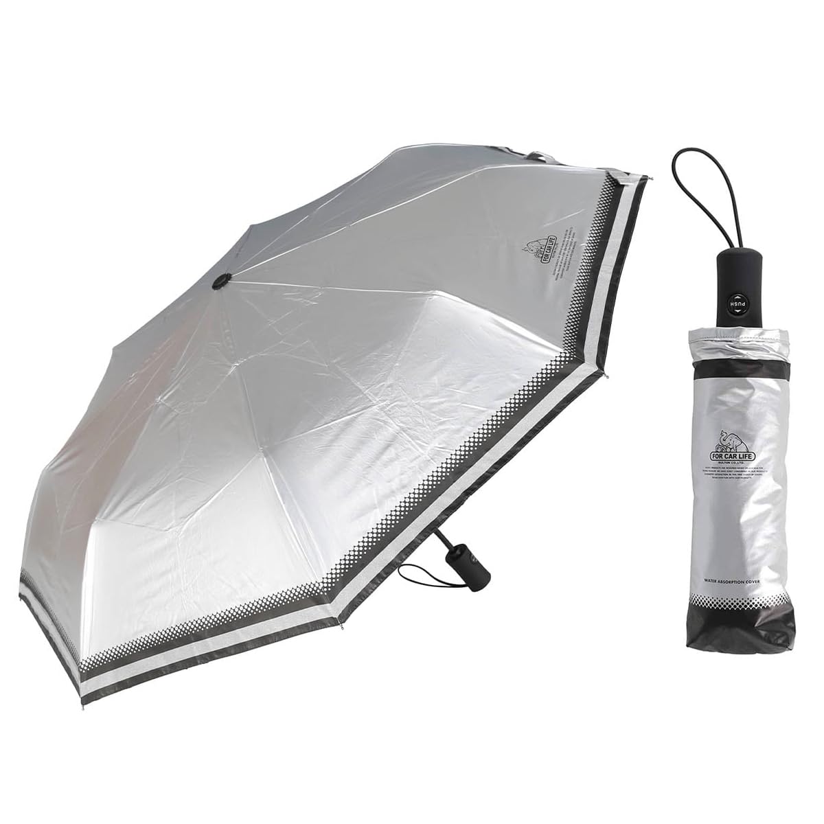 

Dulton Автоматический УФ Подходит для всего УФ-света Светоотражающий Идеально подходит для поездок на работу и на открытом воздухе Складной зонт с ребрами, Серебристый, Погода, Защита,