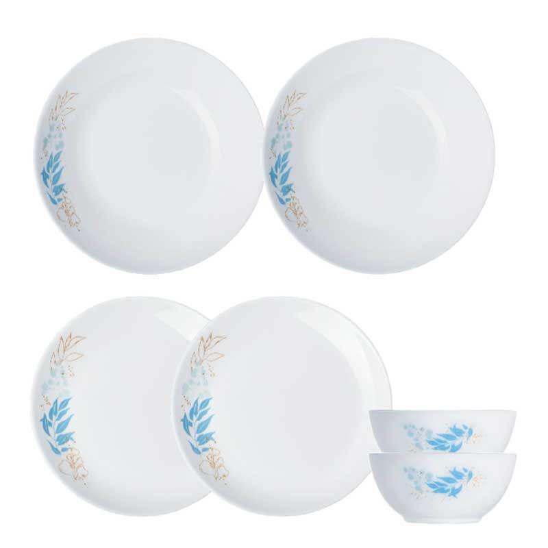 Luminarc Blue Baroque 6-Piece Dinnerware Set 6-Piece Set
