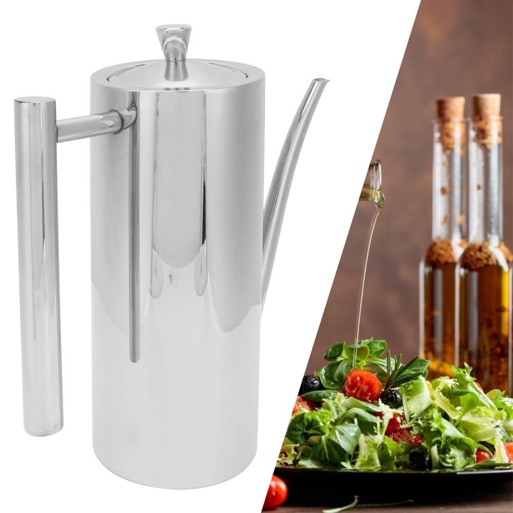 500ml/700ml Oil Control Kettle 304 Stainless Steel Olive Oil Bottle Condiment Storage